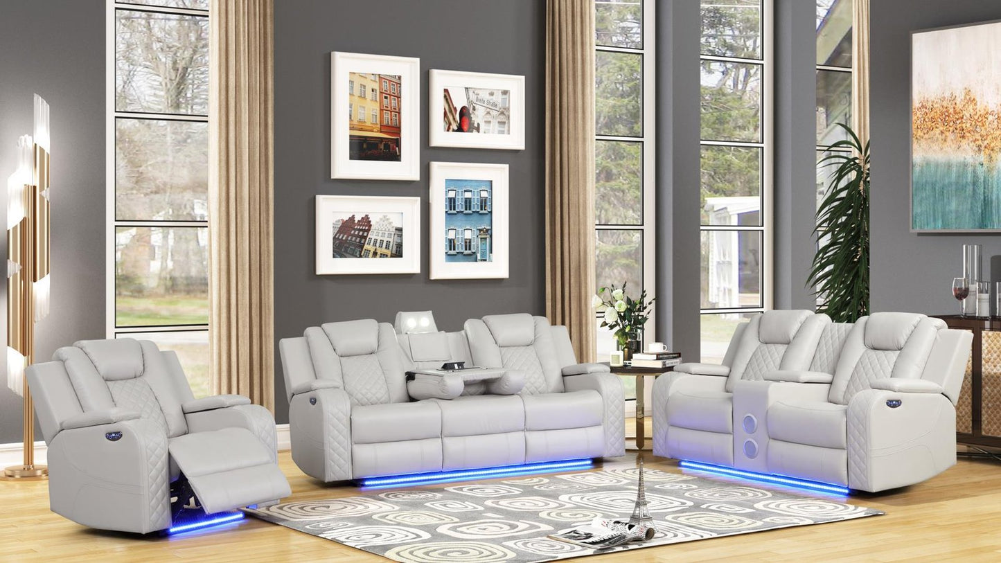 BENZ 2 PC LIVING ROOM SET IN BROWN - 2 PC ICE