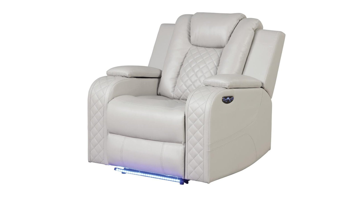 BENZ 2 PC LIVING ROOM SET IN BROWN - CHAIR ICE