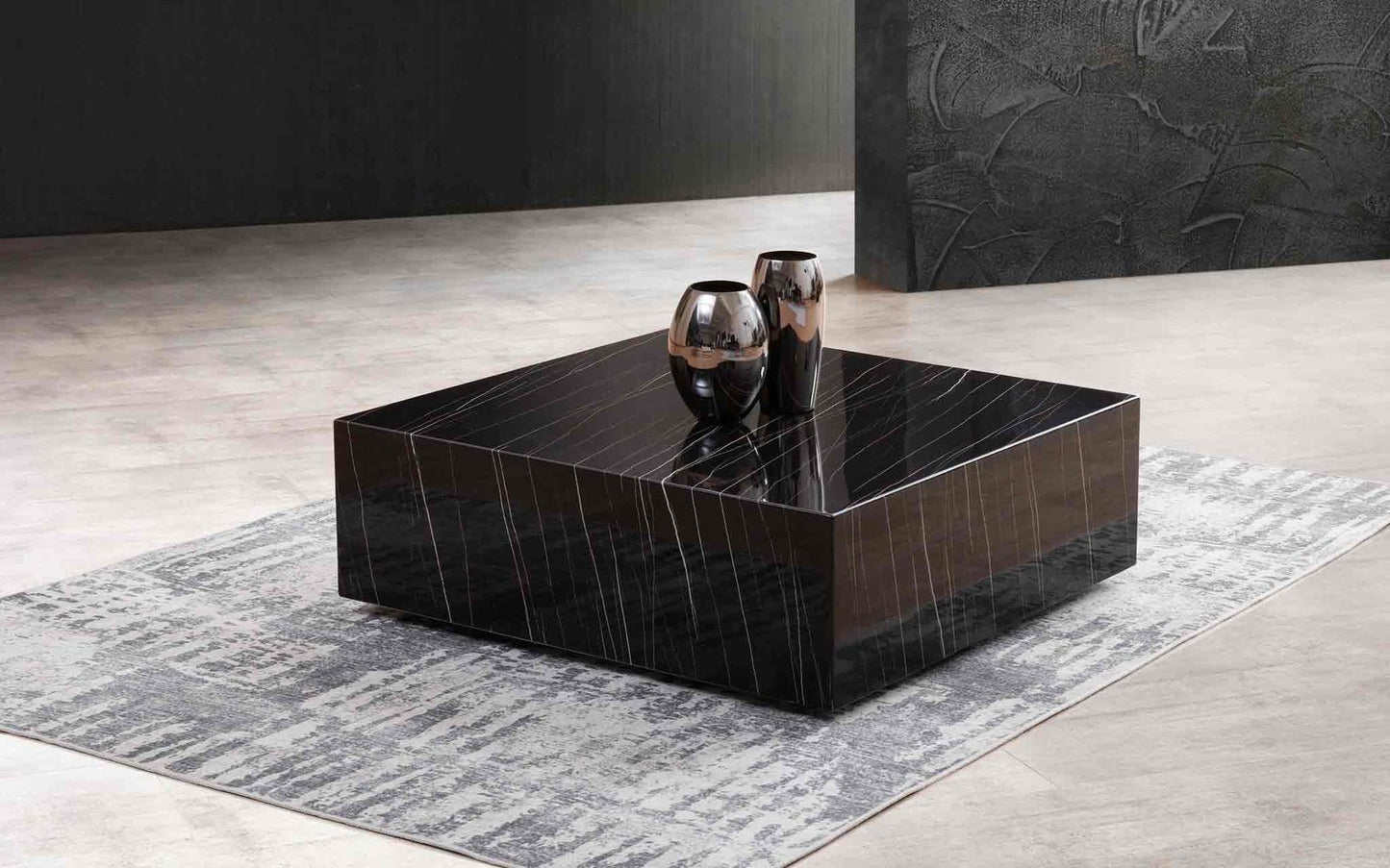 Cube coffe table black