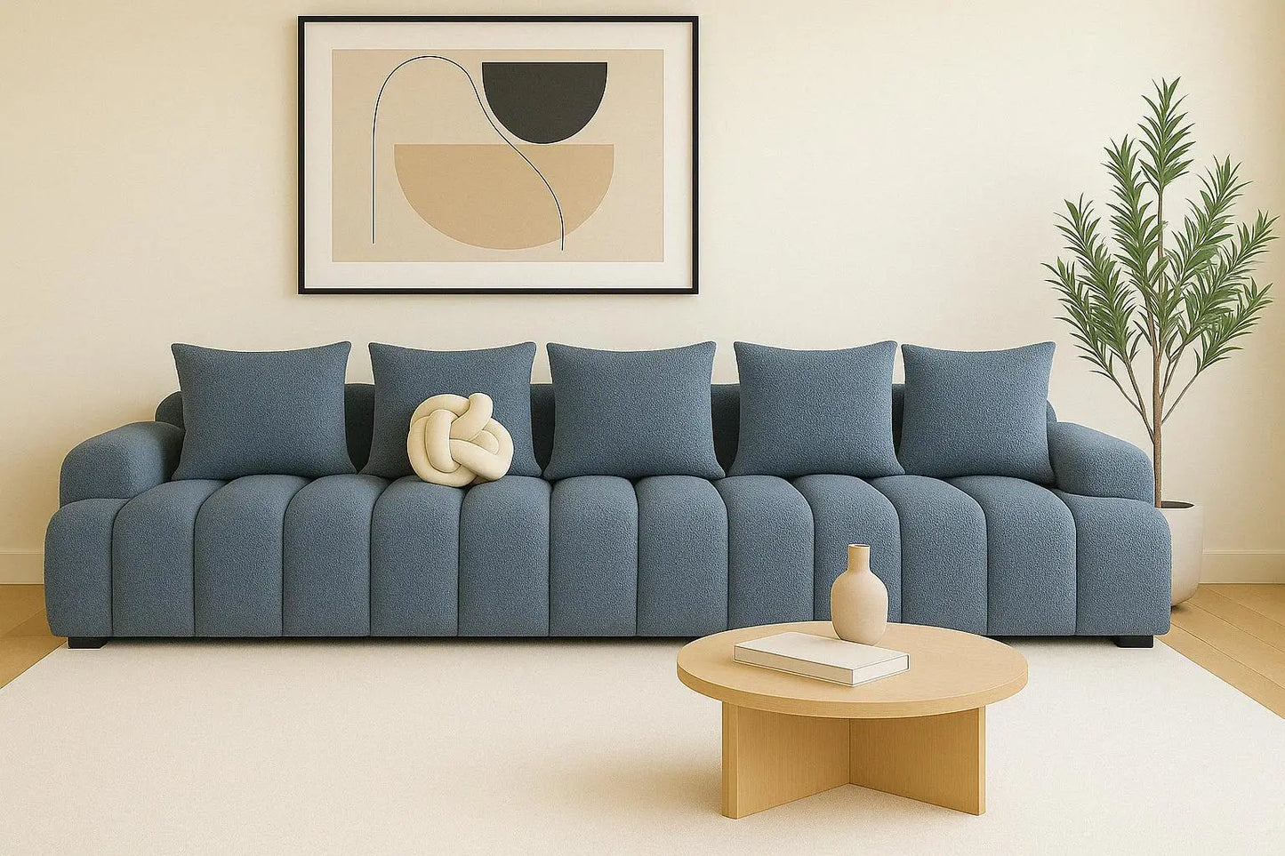 ISABELLA SOFA 96 INC CUSTOM-MADE TEDDY - INK