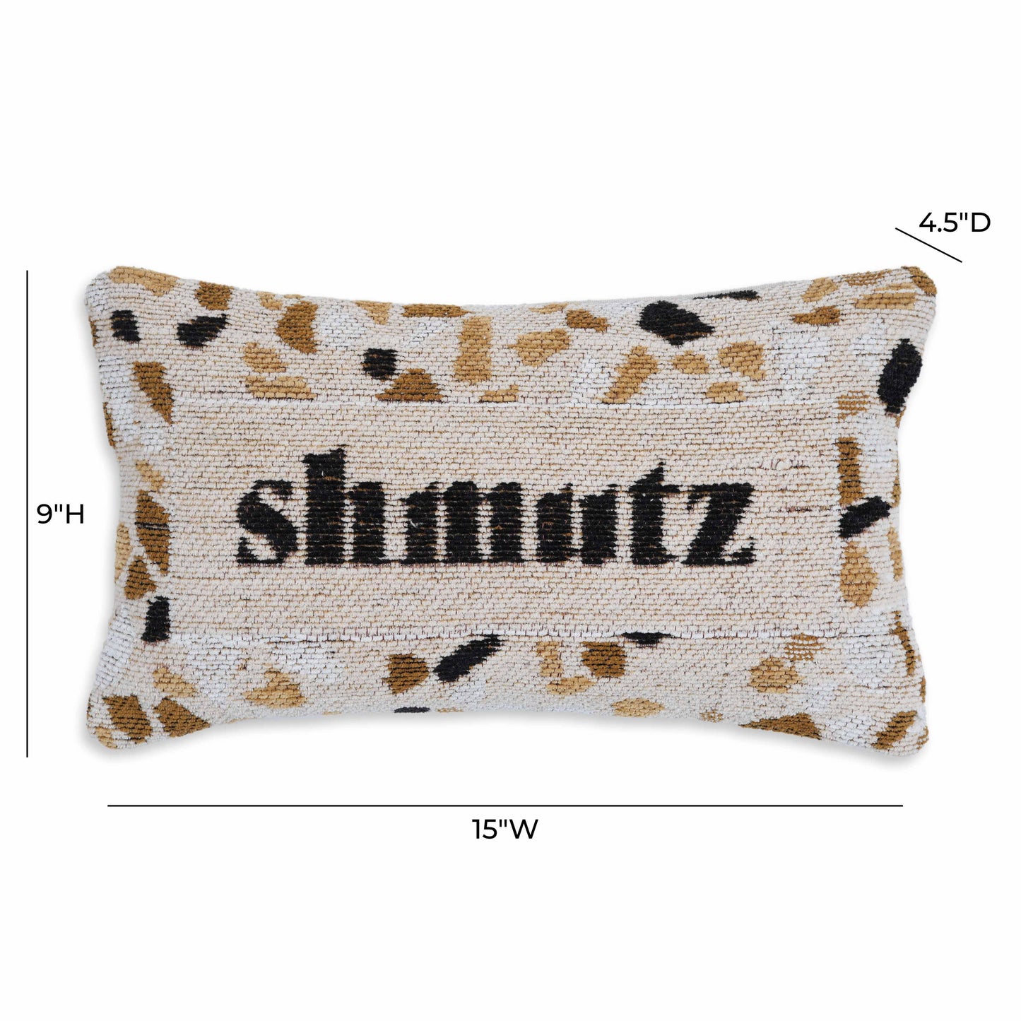 Shmutz 15"X9" Jacquard Cotton Throw Pillow
