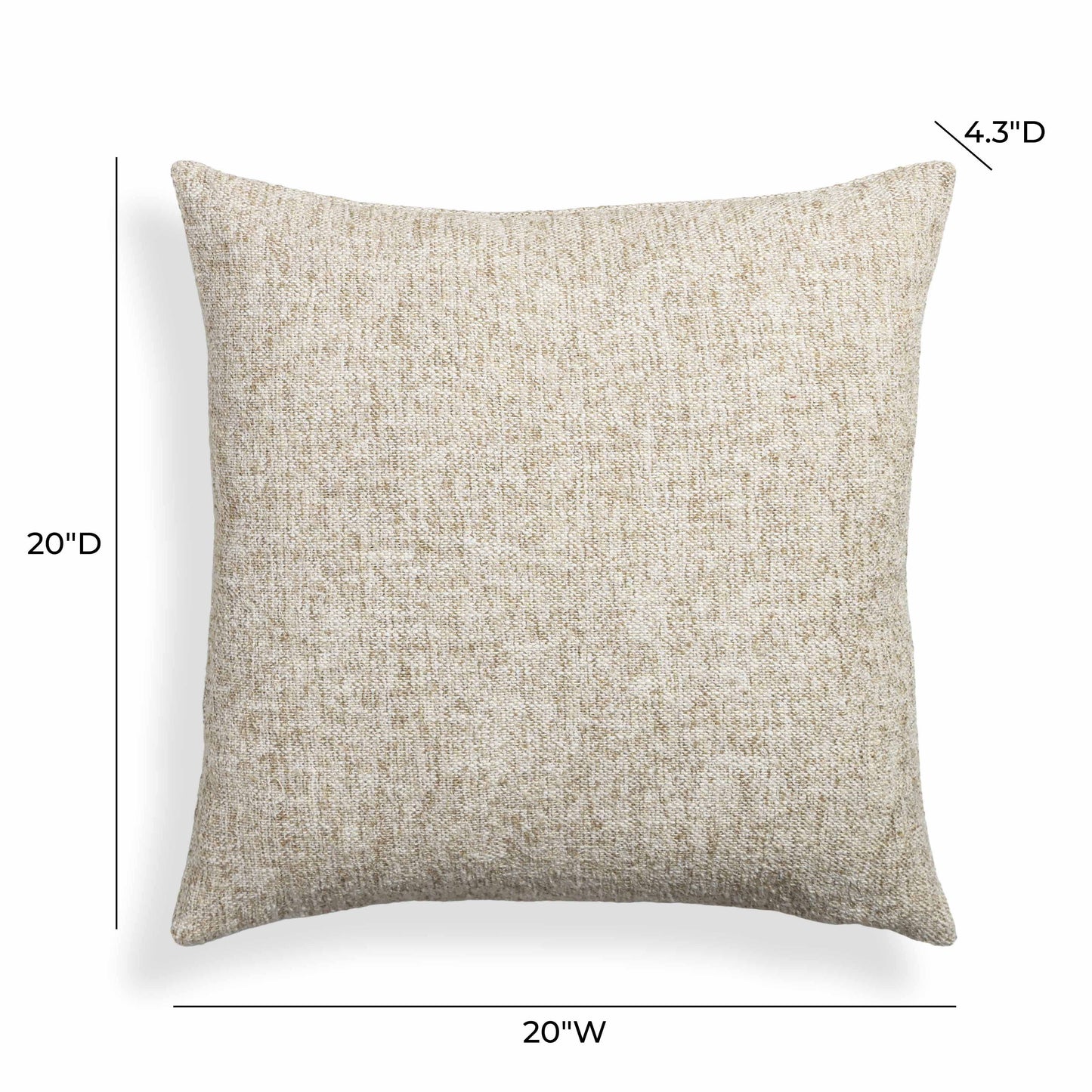 Poh 20" Boucle Square Throw Pillow