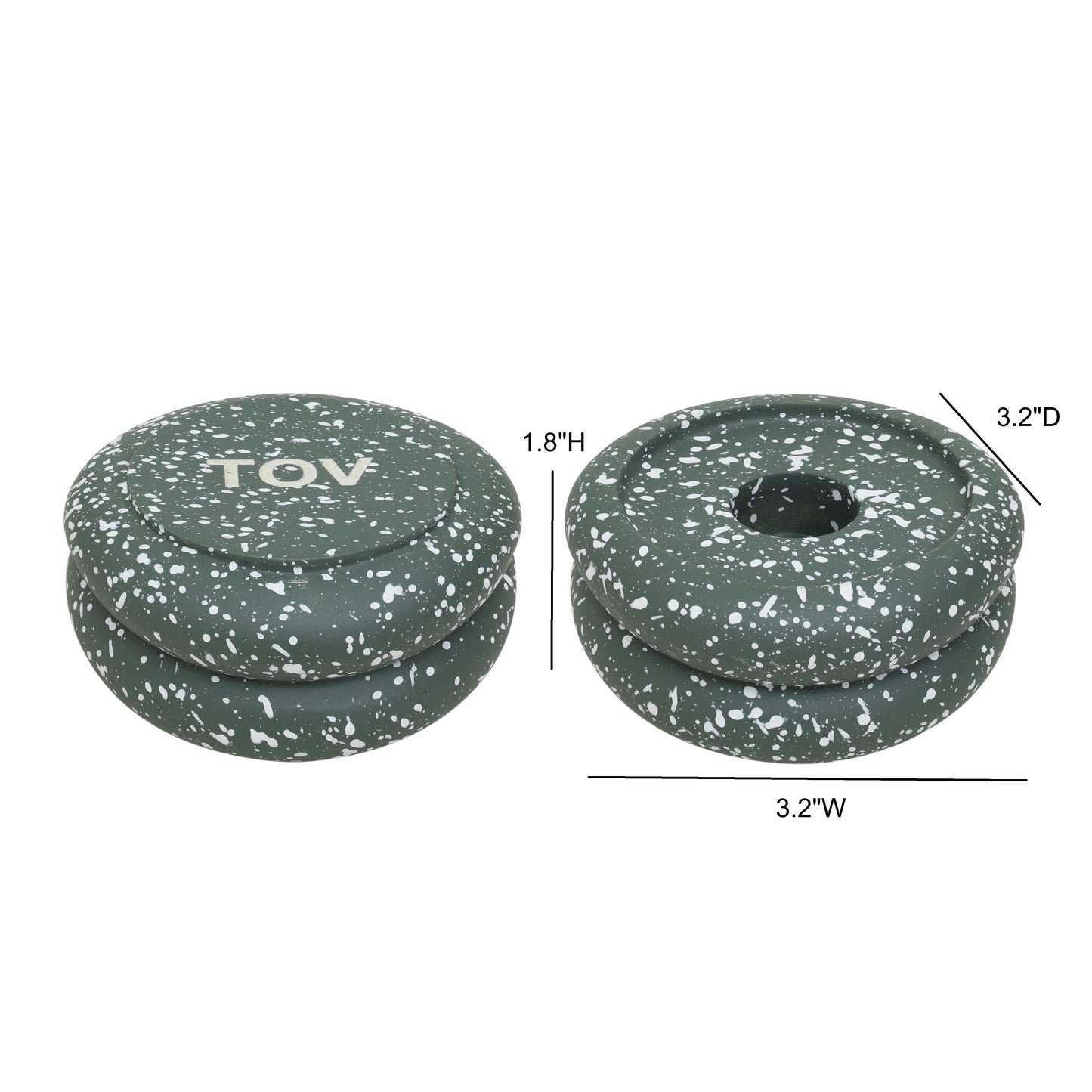 Gabby Stacking Candle Holder - Set of 2