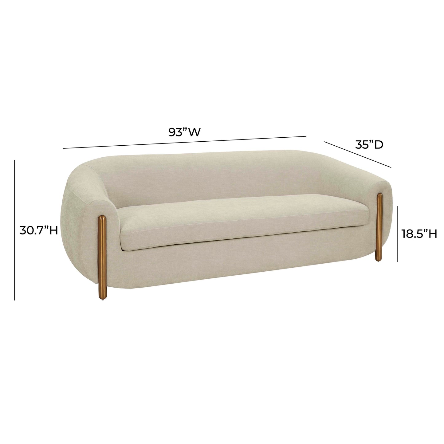 Lina 93" Performance Fabric Sofa by Inspire Me! Home Decor