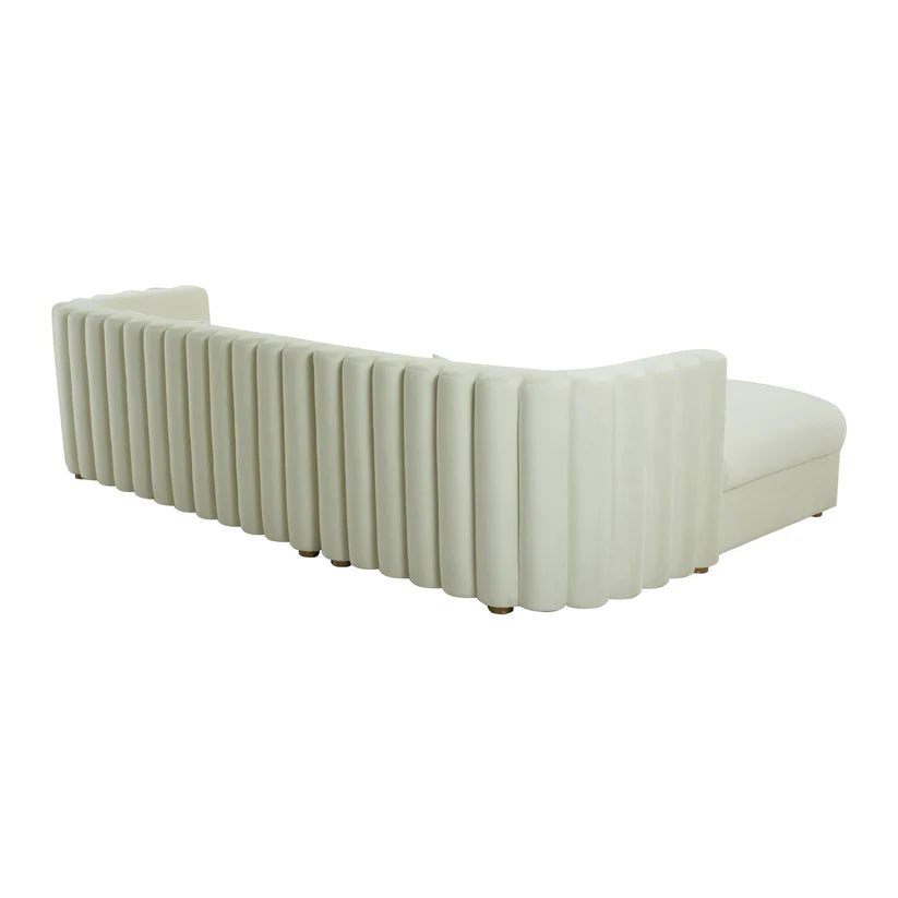 Callie 2-Piece Velvet L-Shaped Sectional LAF