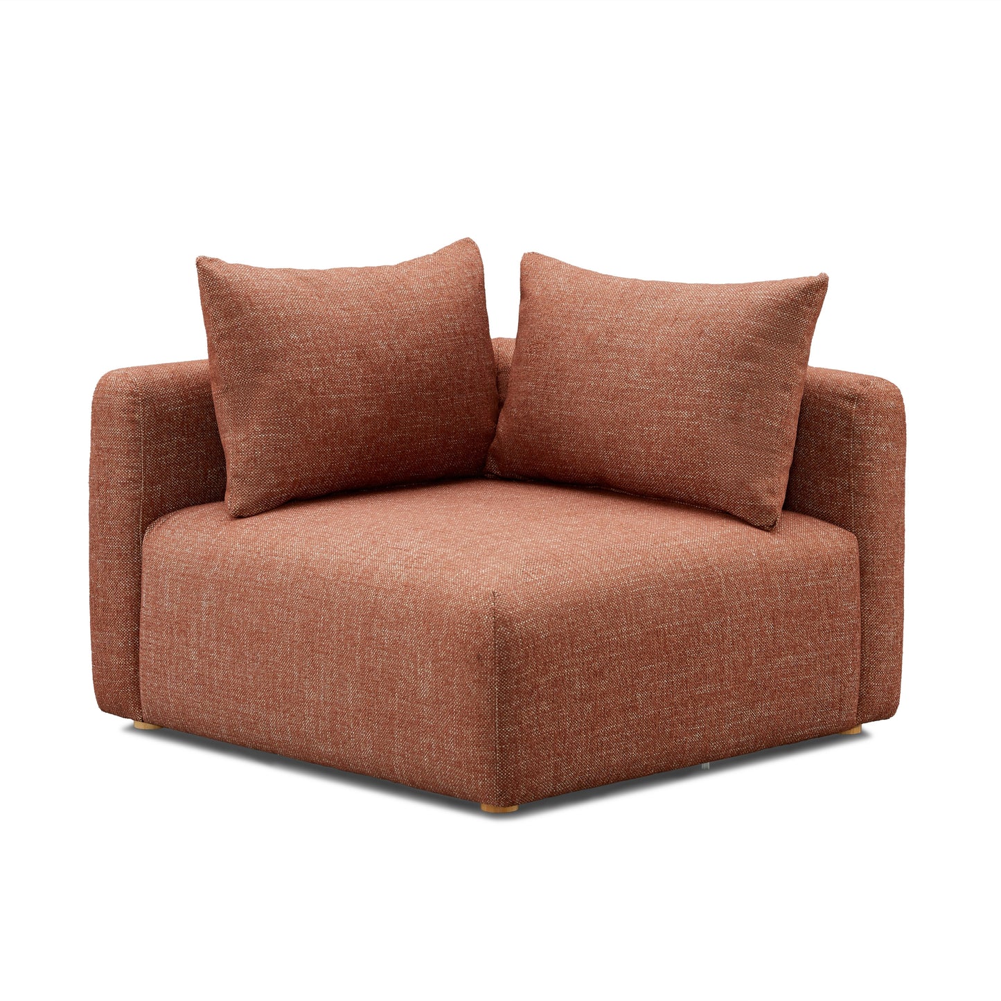 Hangover Contract-Grade Textured Fabric Modular Corner Chair