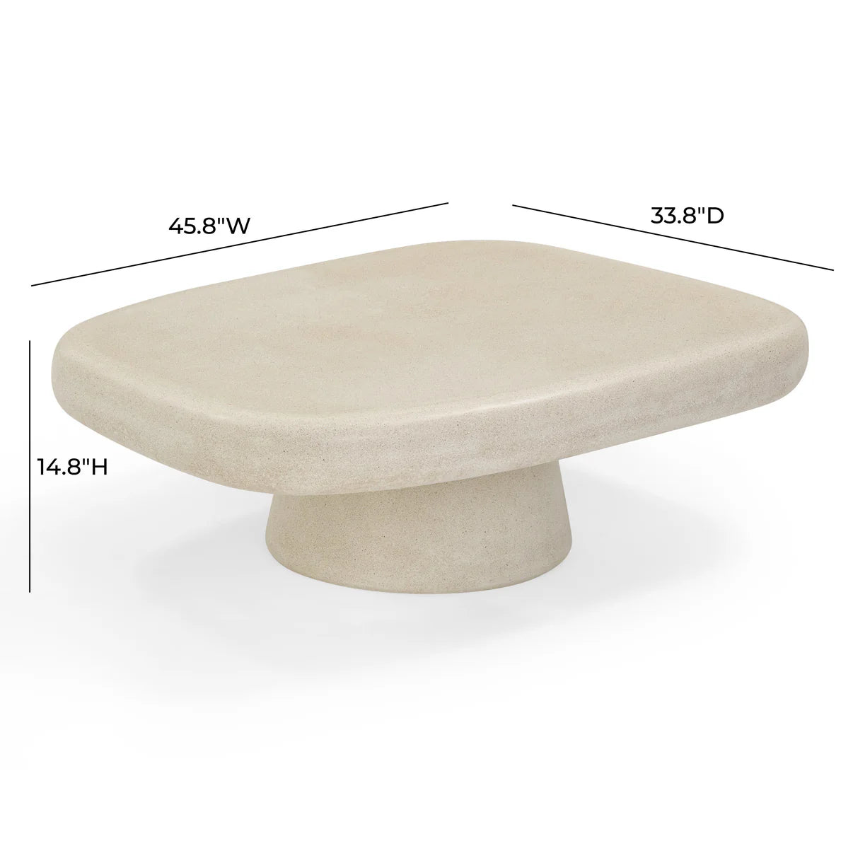 Darial 46" Indoor/Outdoor Coffee Table