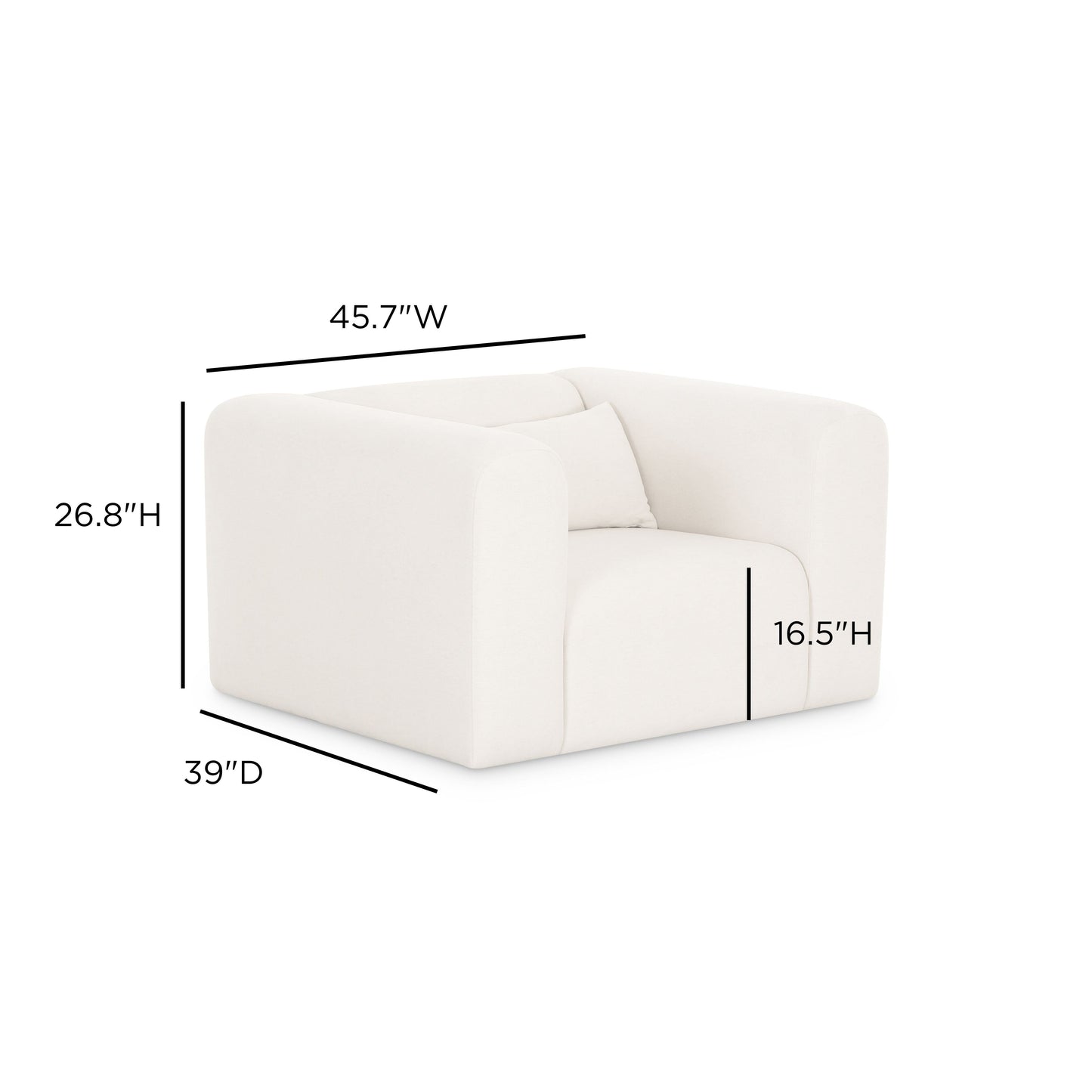 Tarra Cream Performance Chenille Accent Chair