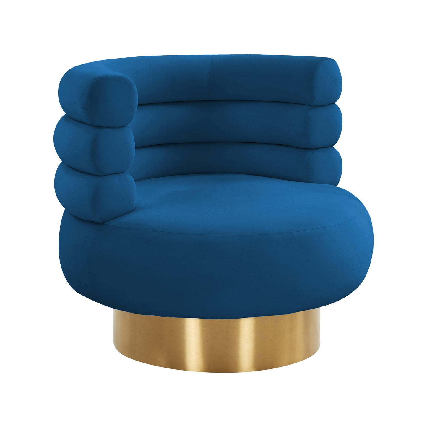 Naomi Velvet Performance Swivel Accent Chair