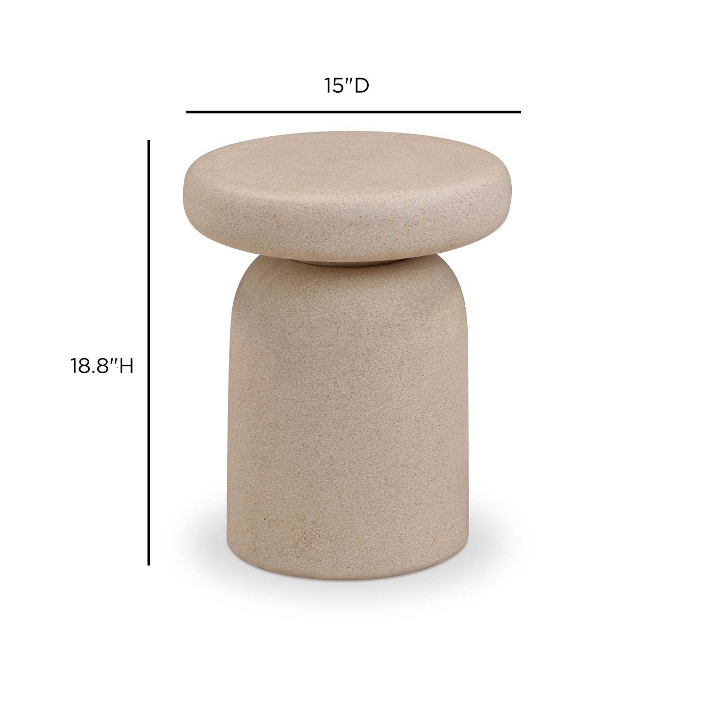 Lydia Concrete Indoor/Outdoor Side Table