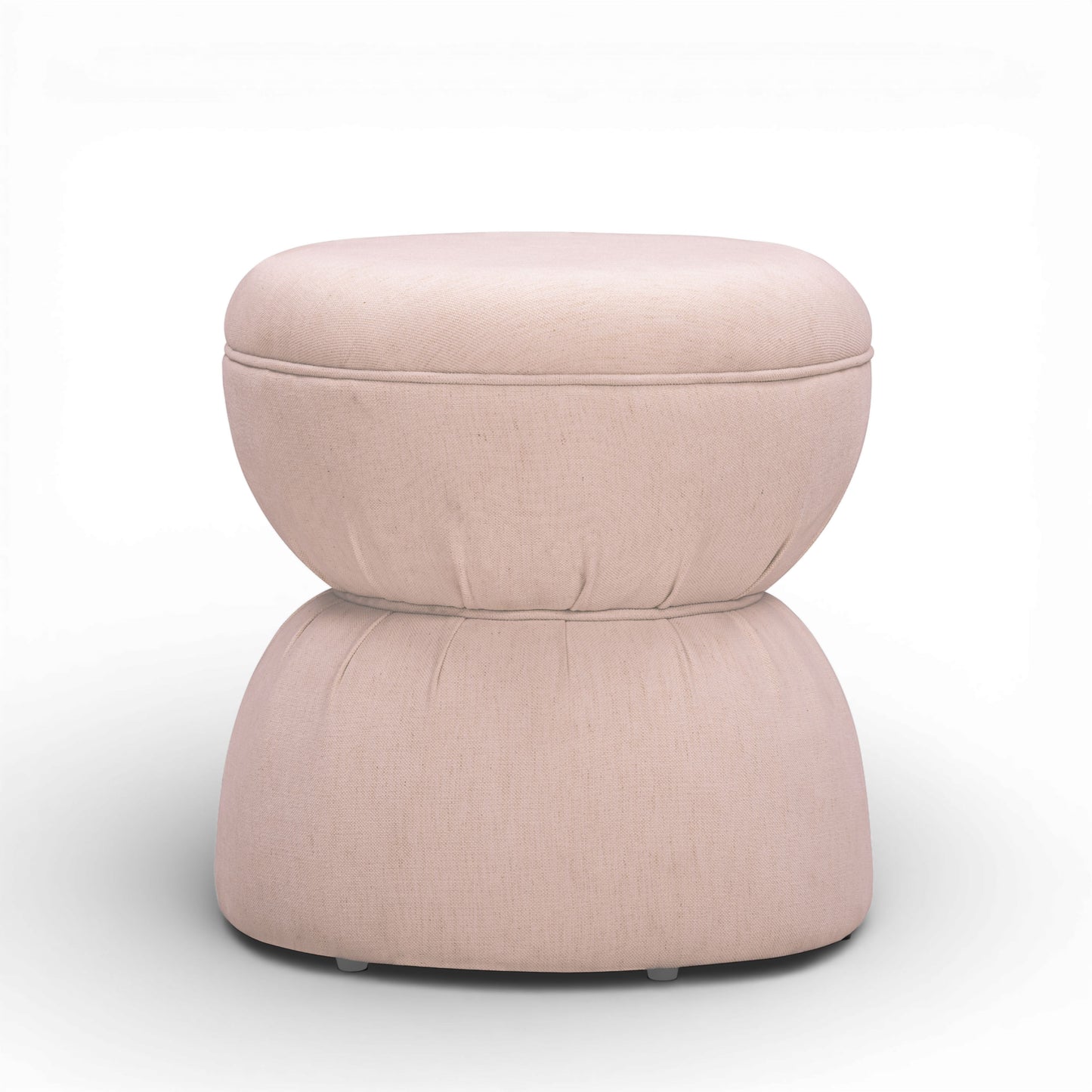Tomlin Ruched Performance Fabric Game Ottoman