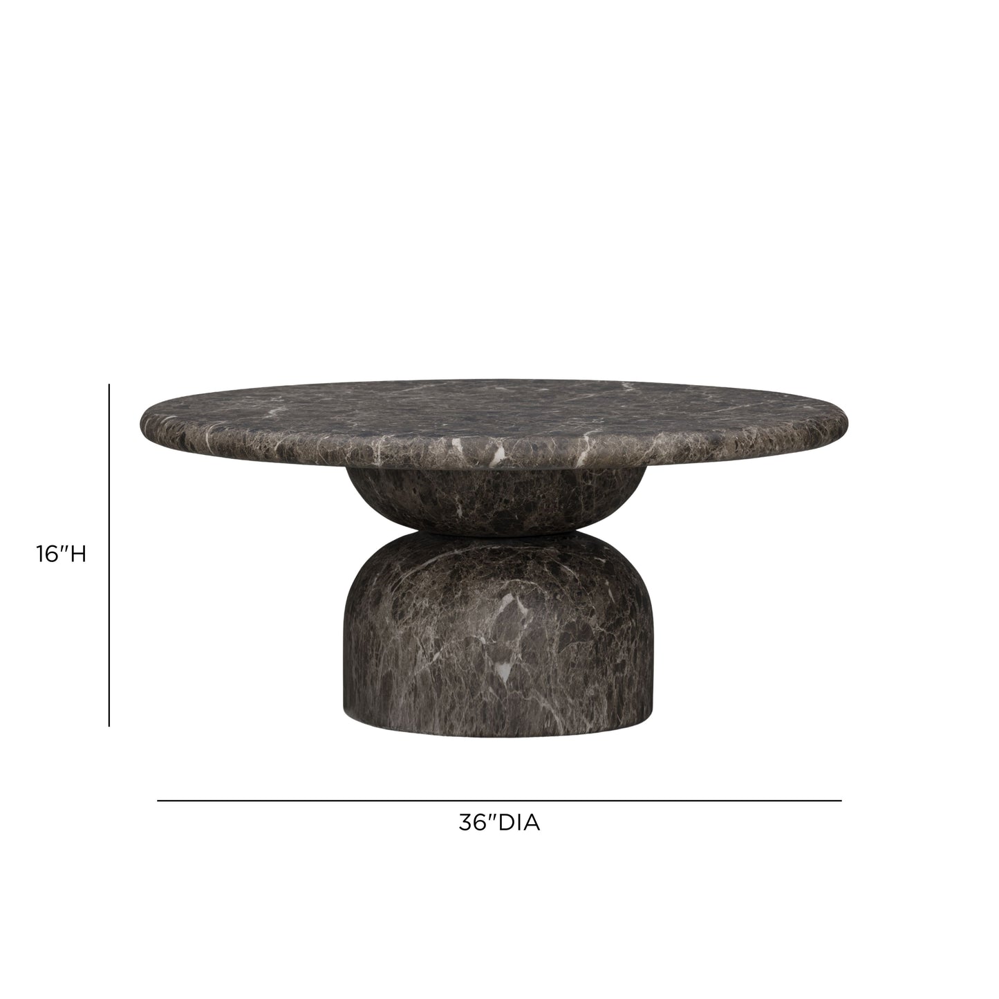 Cynthia 36" Concrete Indoor/Outdoor Coffee Table