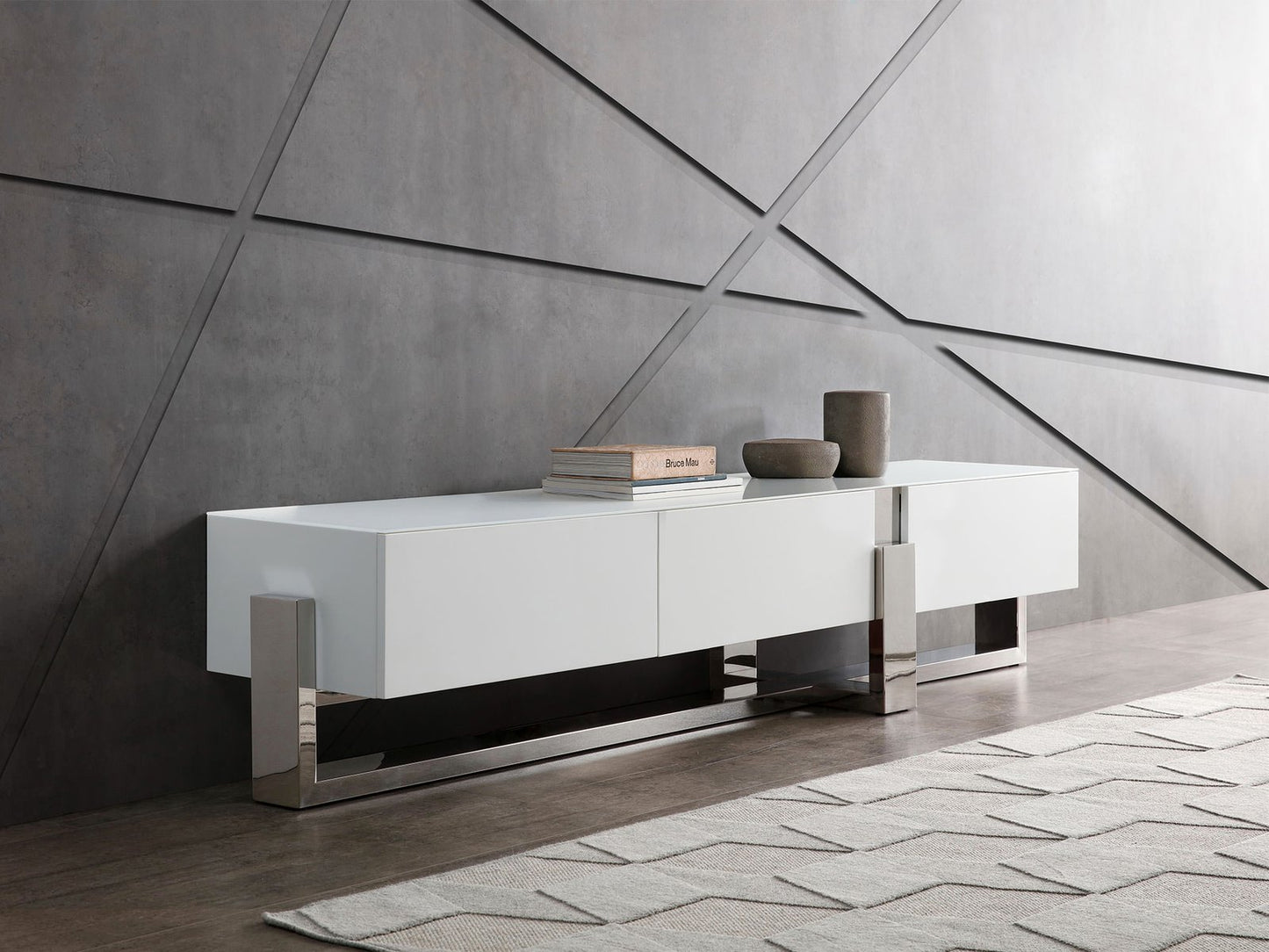 Blake Tv Unit White White White Blake TV Unit