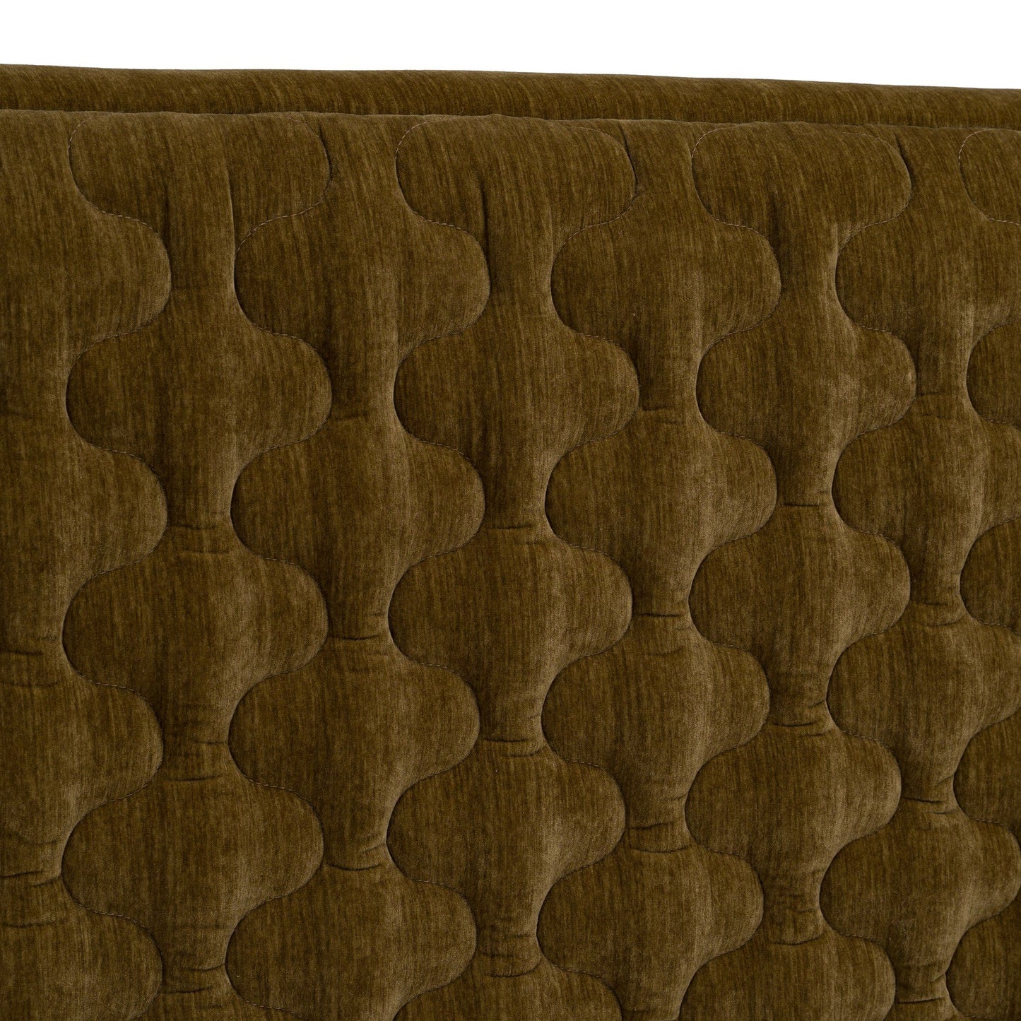 Trieste Modern Brown Fabric Bed