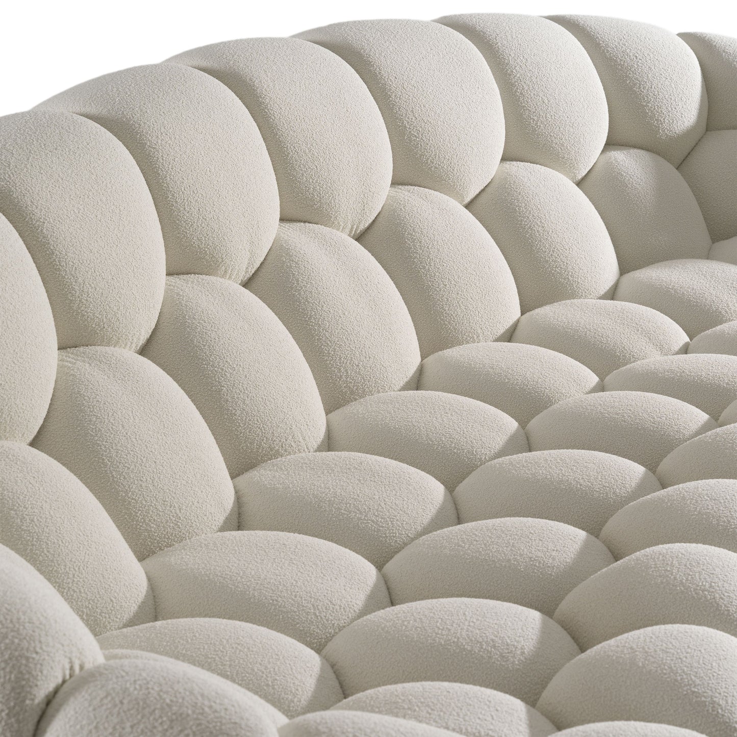 East Sofa – White Bouclé