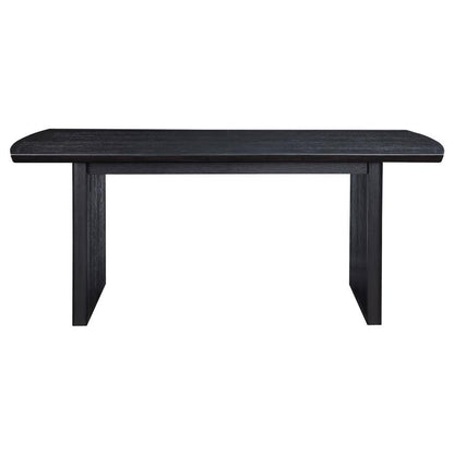 ALEXIA 100-inch Extension Leaf Dining Table Black