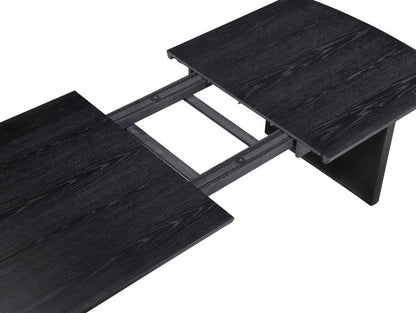 ALEXIA 100-inch Extension Leaf Dining Table Black