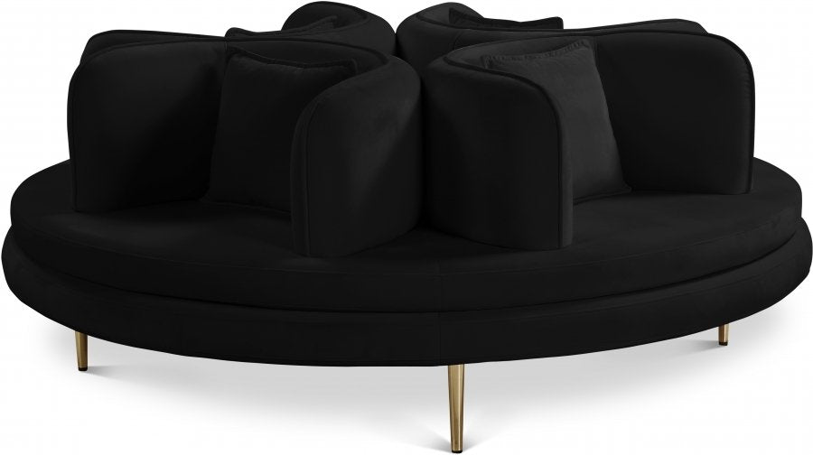 Circlet 72" Velvet Upholstered Roundabout Sofa
