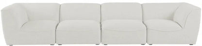 Miram 142" Linen Textured Fabric Upholstered 4pc. Modular Sofa