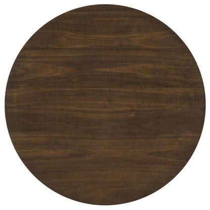 HAMLYN 43-INCH ROUND WOOD COUNTER HEIGHT DINING TABLE WALNUT