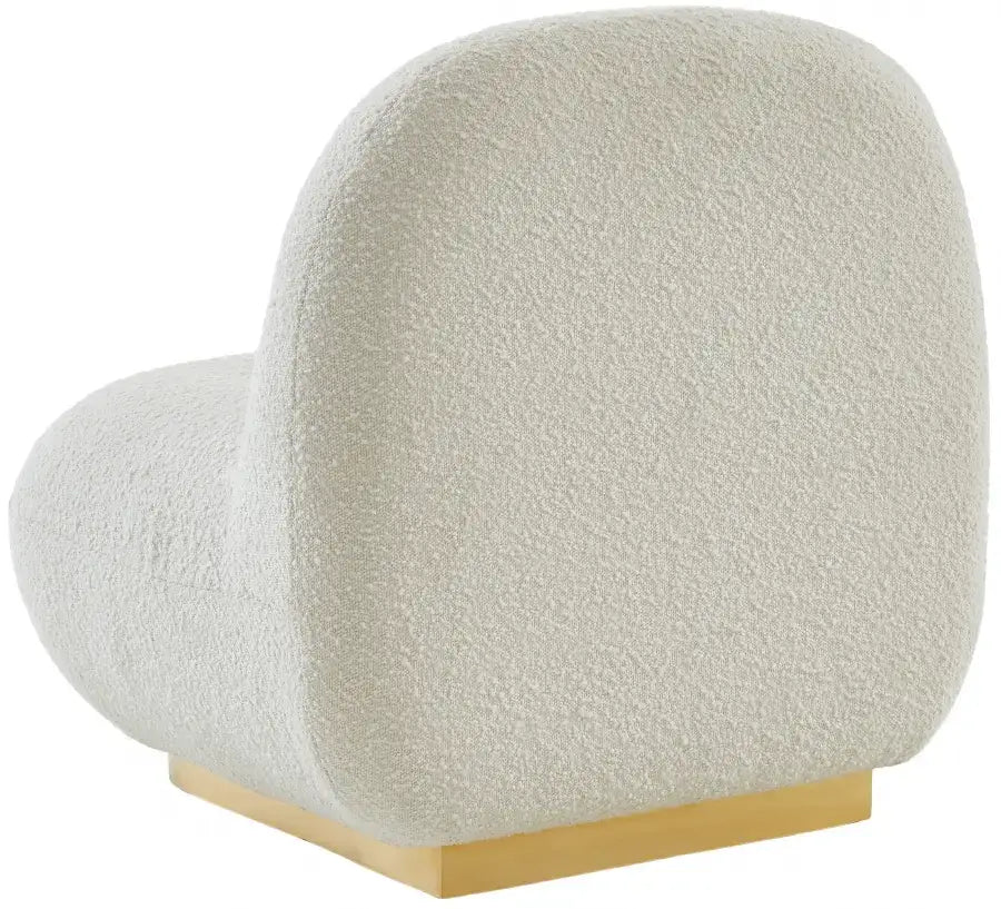 Lia Boucle Fabric Upholstered Accent Chair