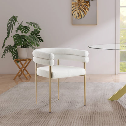 Brielle Boucle Fabric Upholstered Dining Chair