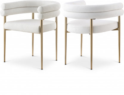 Brielle Boucle Fabric Upholstered Dining Chair