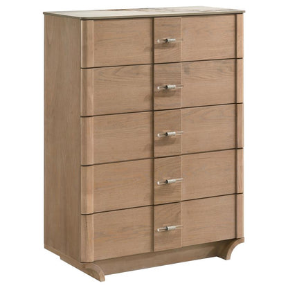 Leanne 4-piece Queen Bedroom Set Light Oak