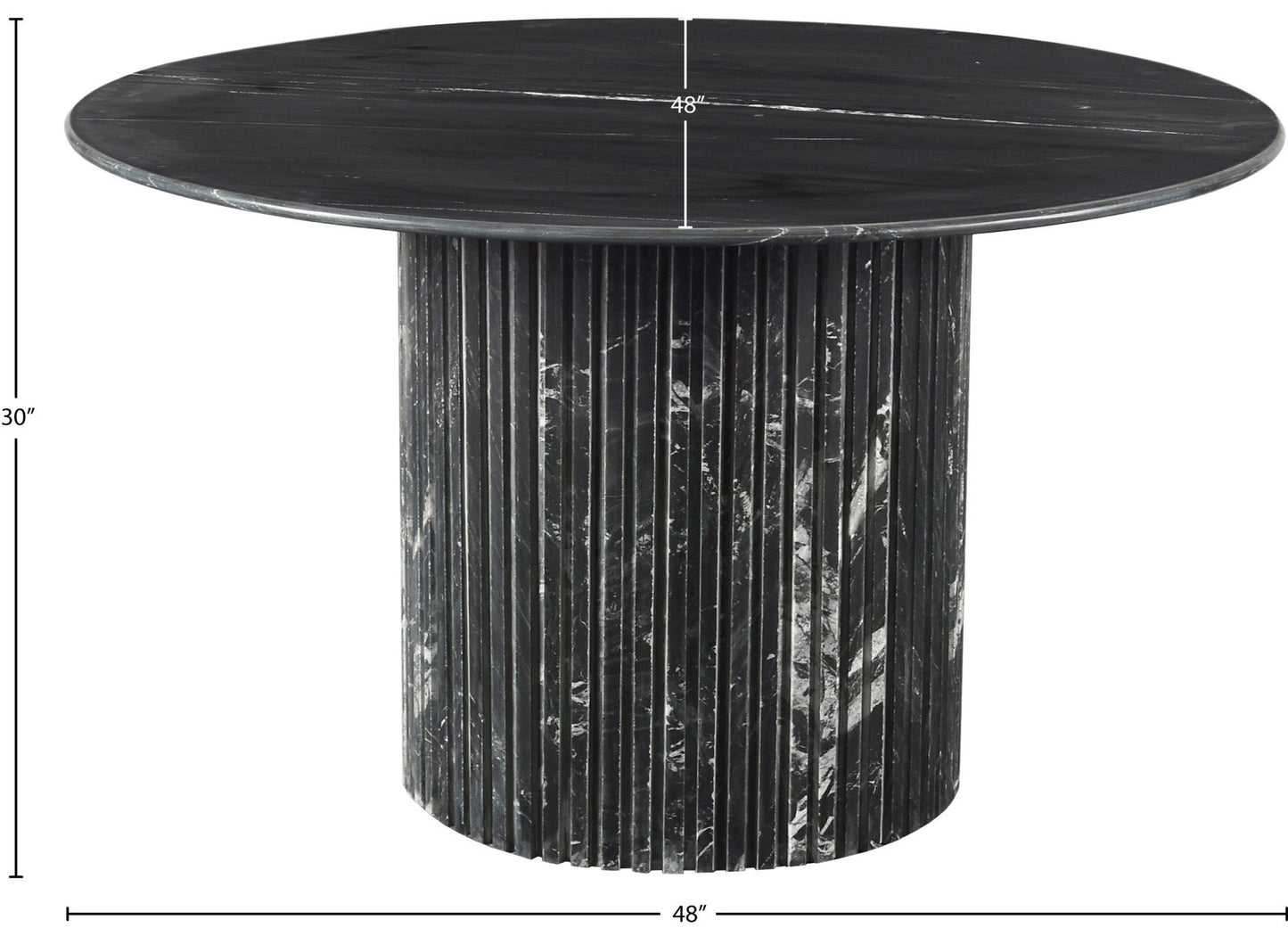 Genoa 48" Marble Dining Table