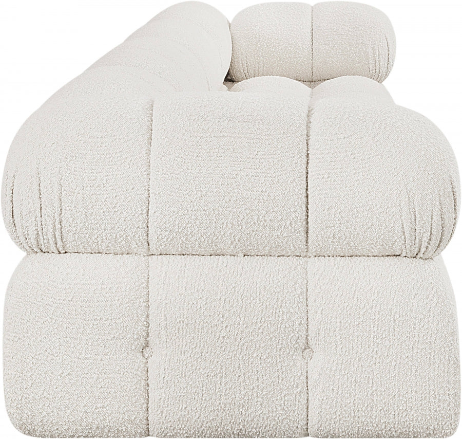Ames 136" Boucle Fabric Upholstered 4pc. Modular Sofa