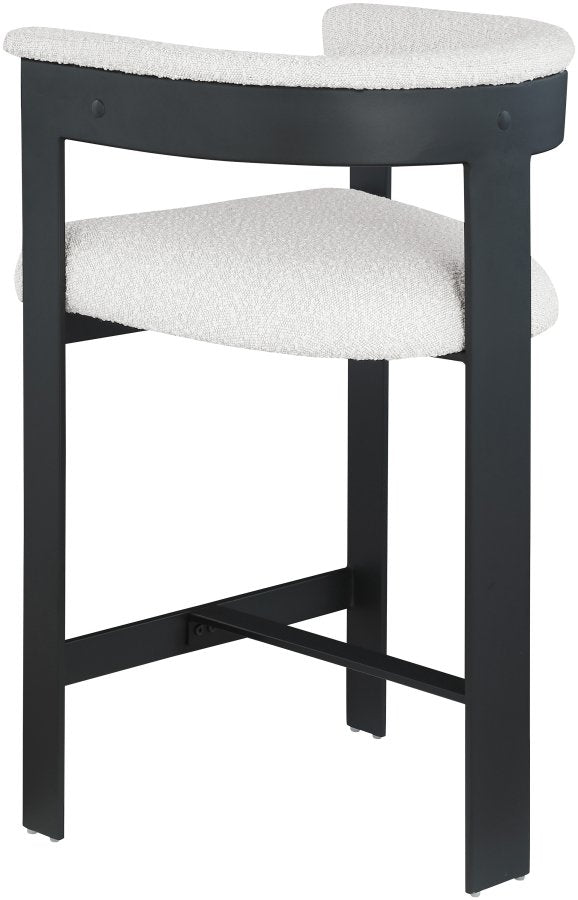 Romeo Boucle Fabric Upholstered Bar / Counter Stool