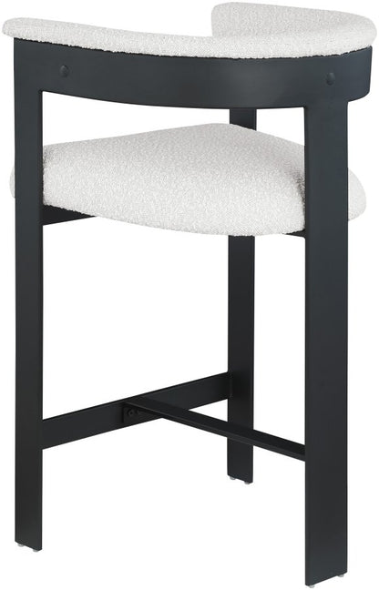 Romeo Boucle Fabric Upholstered Bar / Counter Stool