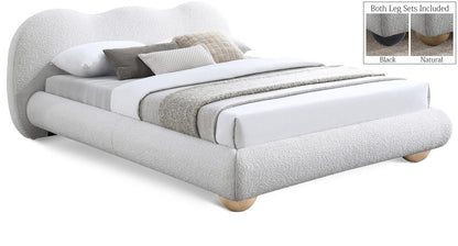 Hyde Boucle Fabric Upholstered Bed