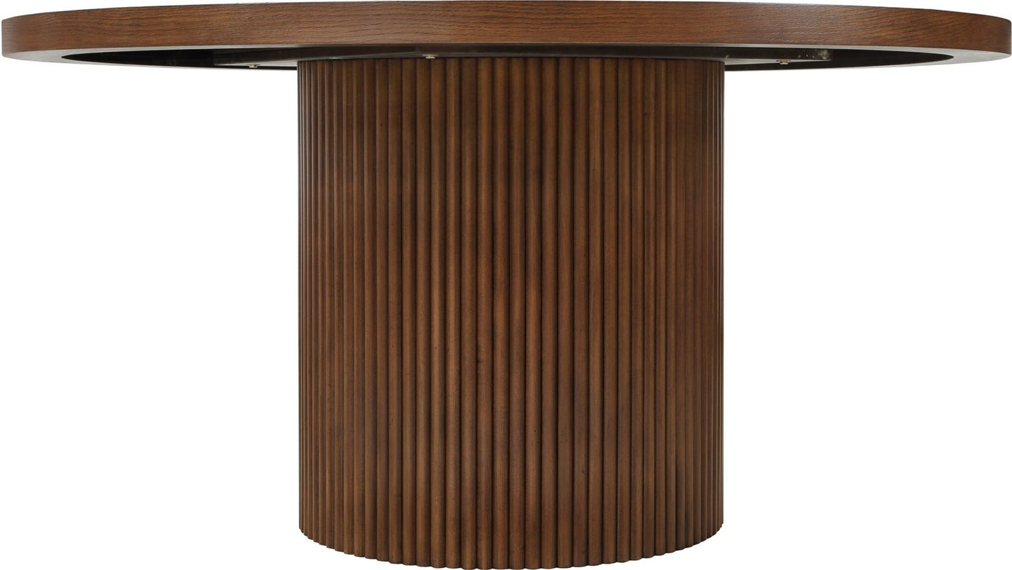 Belinda 59" Solid Wood And Oak Veneer Dining Table