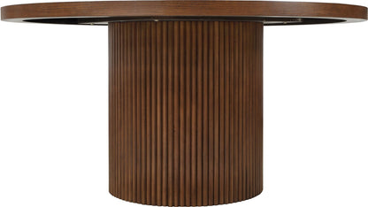 Belinda 59" Solid Wood And Oak Veneer Dining Table