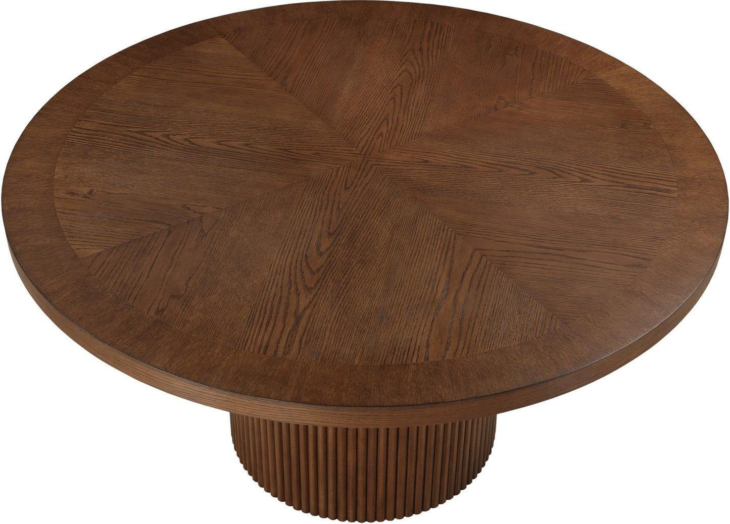 Belinda 59" Solid Wood And Oak Veneer Dining Table