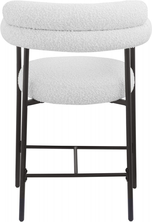 Blake Boucle Fabric Upholstered Counter Stool