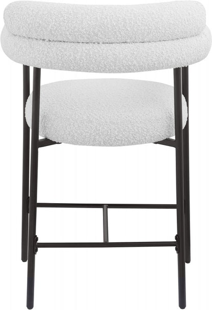 Blake Boucle Fabric Upholstered Counter Stool
