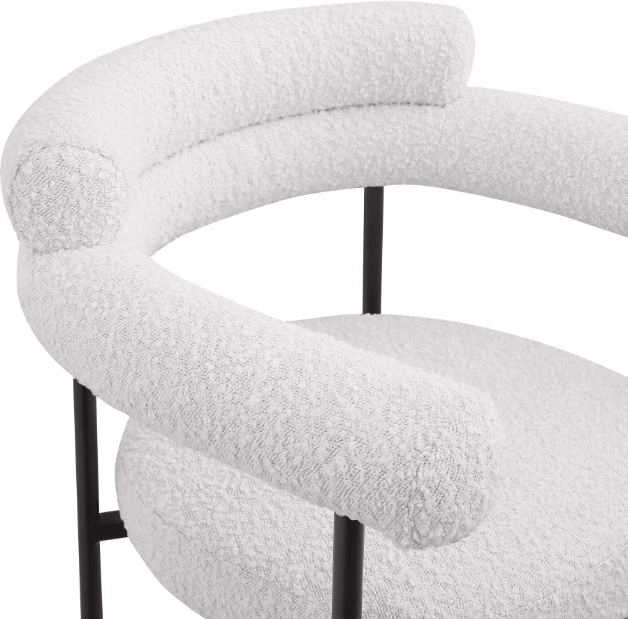 Blake Boucle Fabric Upholstered Counter Stool