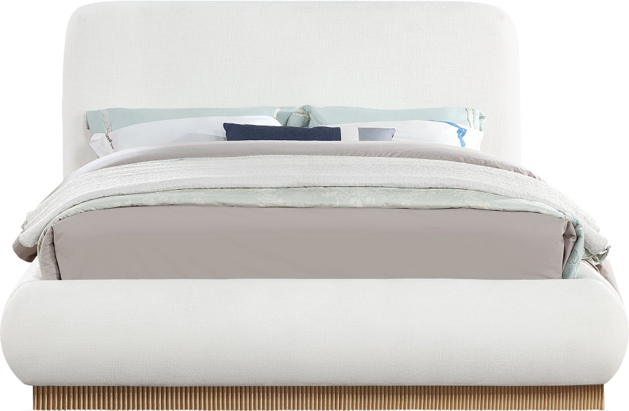 Rigby Linen Textured Fabric Upholstered Bed