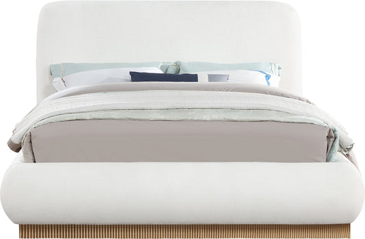 Rigby Linen Textured Fabric Upholstered Bed