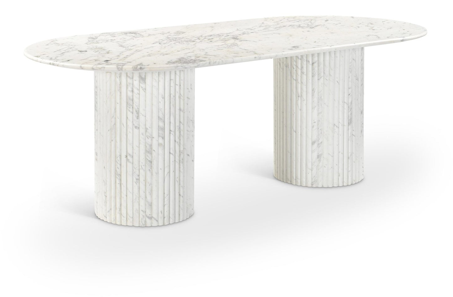 Messina 87" Marble Dining Table