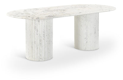 Messina 87" Marble Dining Table