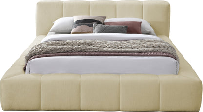 Carlin Chenille Fabric Upholstered Bed king size
