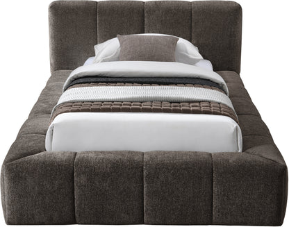 Carlin Chenille Fabric Upholstered Bed Queen
