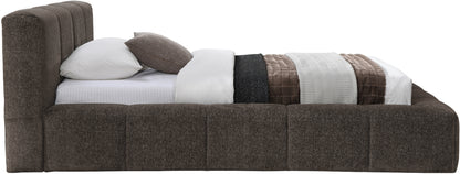 Carlin Chenille Fabric Upholstered Bed Queen