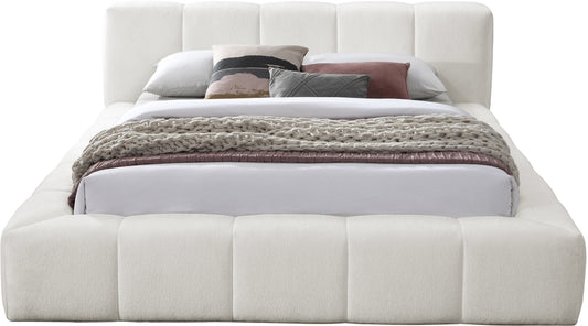 Carlin Chenille Fabric Upholstered Bed Queen