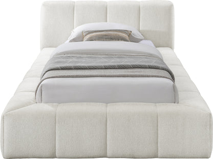 Carlin Chenille Fabric Upholstered Bed king size