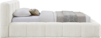 Carlin Chenille Fabric Upholstered Bed Queen