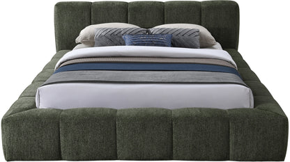 Carlin Chenille Fabric Upholstered Bed Queen